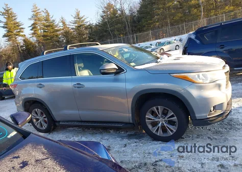 2015 Toyota Highlander Xle V6 из США, поврежденный, VIN 5TDJKRFH2FS080343